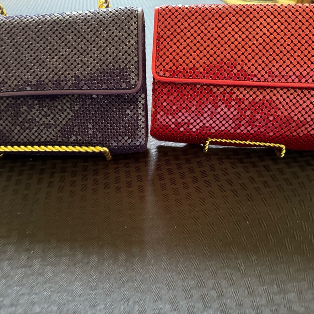 Whiting and Davis two clutch handbags Vintage